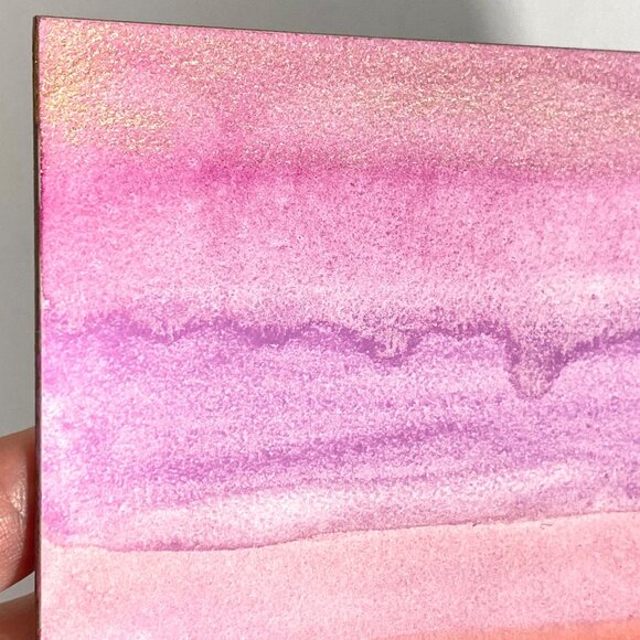 Art Original Sunset Dreams Watercolor Mixed Media Painting on 5x7in AquaBord - Picture 3 of 5